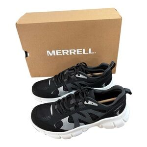 Merrell Shoes Womens Size 8 Black White Clover Tech Sneaker Walking Comfort